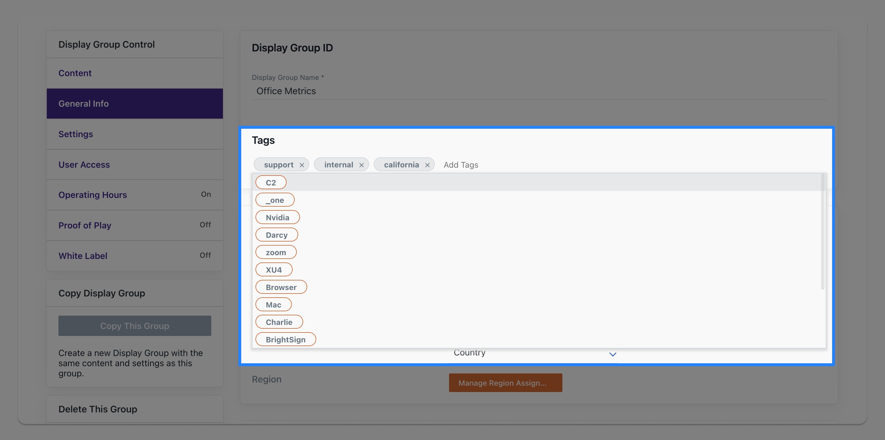 Tagging Display Groups Enplug Support Center